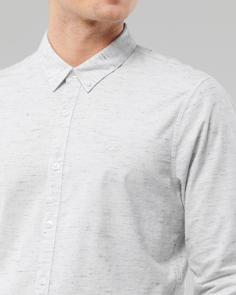 Hình Áo sơmi nam Hollister HCO-US-SM31 Stretch Poplin Slim Fit Shirt