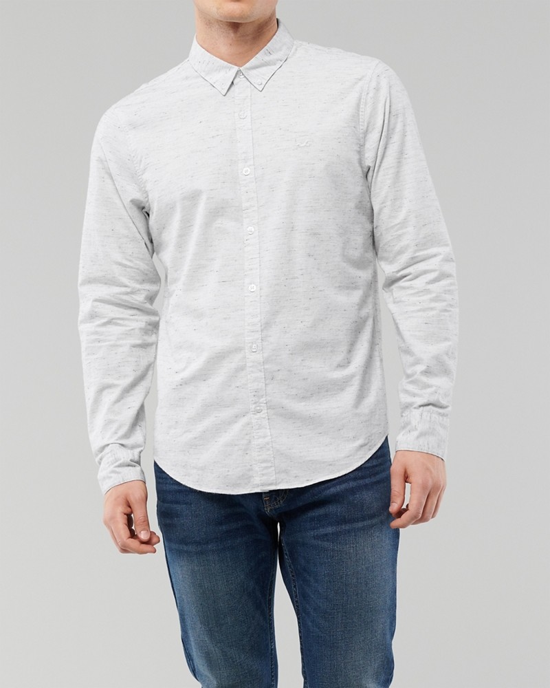 Hình Áo sơmi nam Hollister HCO-US-SM31 Stretch Poplin Slim Fit Shirt