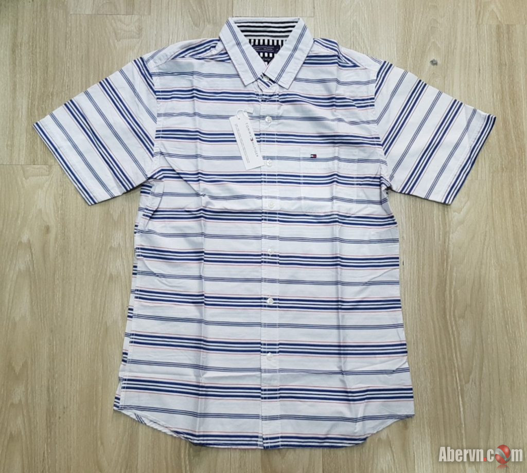 Hình Áo sơmi nam Tommy TM-SM10 Linen Slim Fit Shirt White Hình Áo sơmi nam Tommy TM-SM10 Linen Slim Fit Shirt White