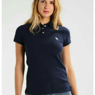 Hình Áo thun polo nữ Abercrombie AF-NP13 Stretch Icon Polo Navy