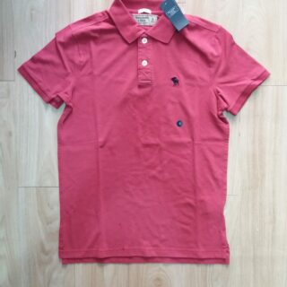 Hình Áo thun polo Abercrombie Fitch AF-P120 Stretch Icon Polo Red Pink