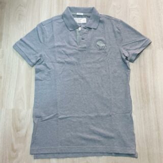 Hình Áo thun polo Abercrombie AF-P127 Stretch Big Icon Polo Grey