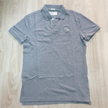 Hình Áo thun polo Abercrombie AF-P127 Stretch Big Icon Polo Grey