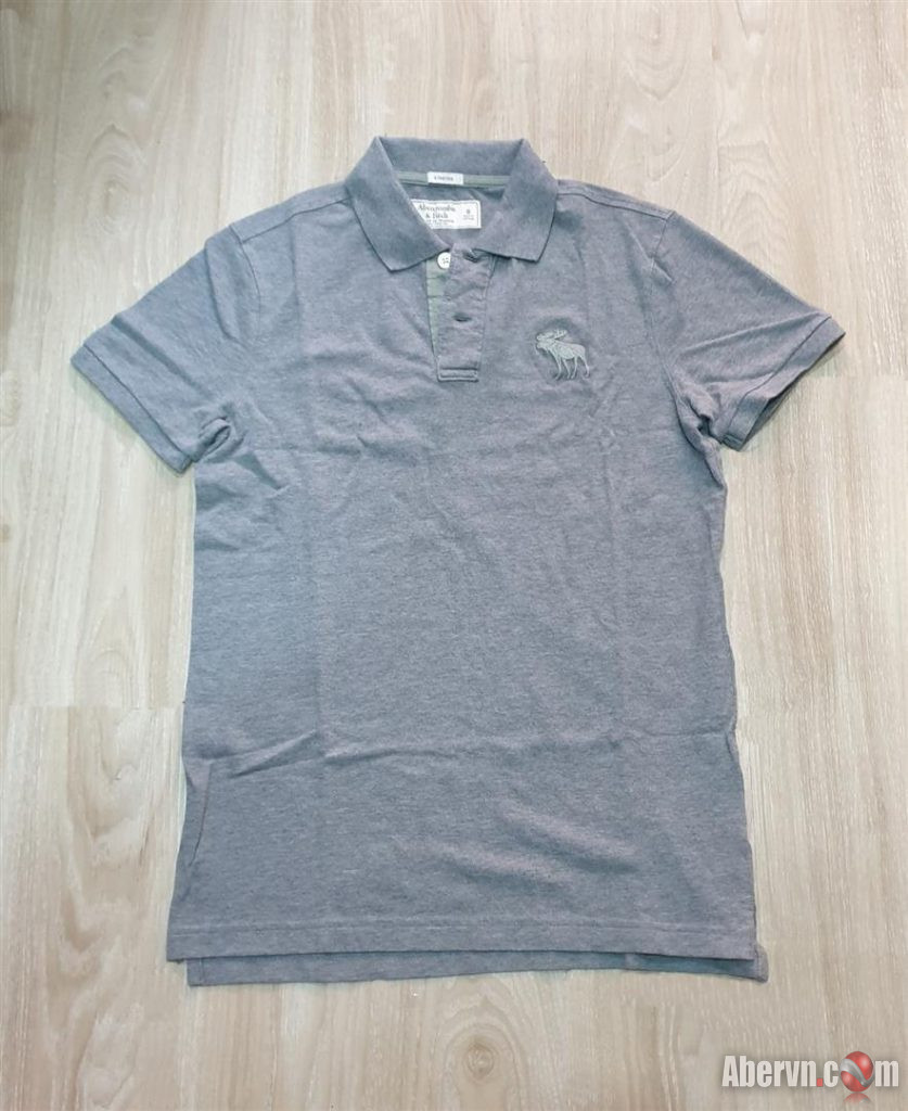 Hình Áo thun polo Abercrombie AF-P127 Stretch Big Icon Polo Grey Hình Áo thun polo Abercrombie AF-P127 Stretch Big Icon Polo Grey