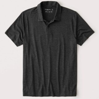 Hình Áo thun polo Abercrombie AF-P128 Air Knit Polo heather black