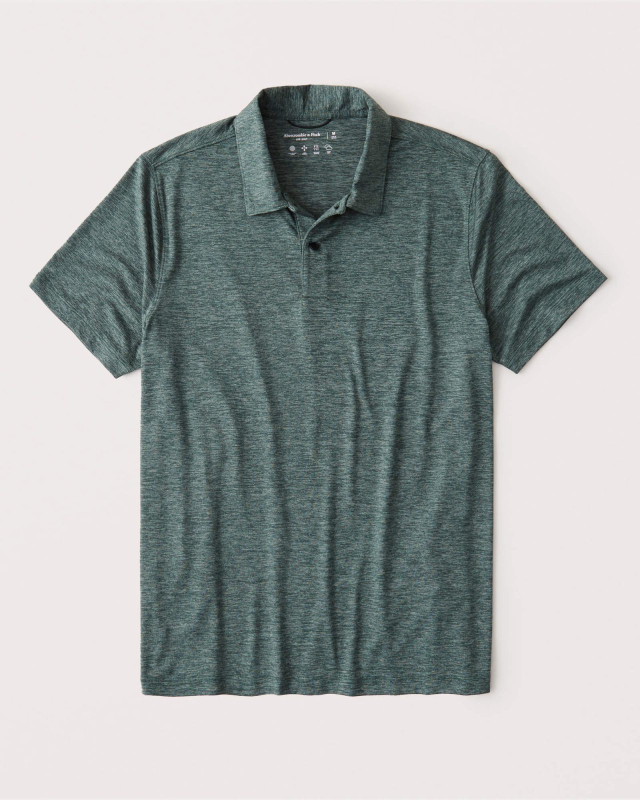 Hình Áo thun polo Abercrombie AF-P129 Air Knit Polo heather green