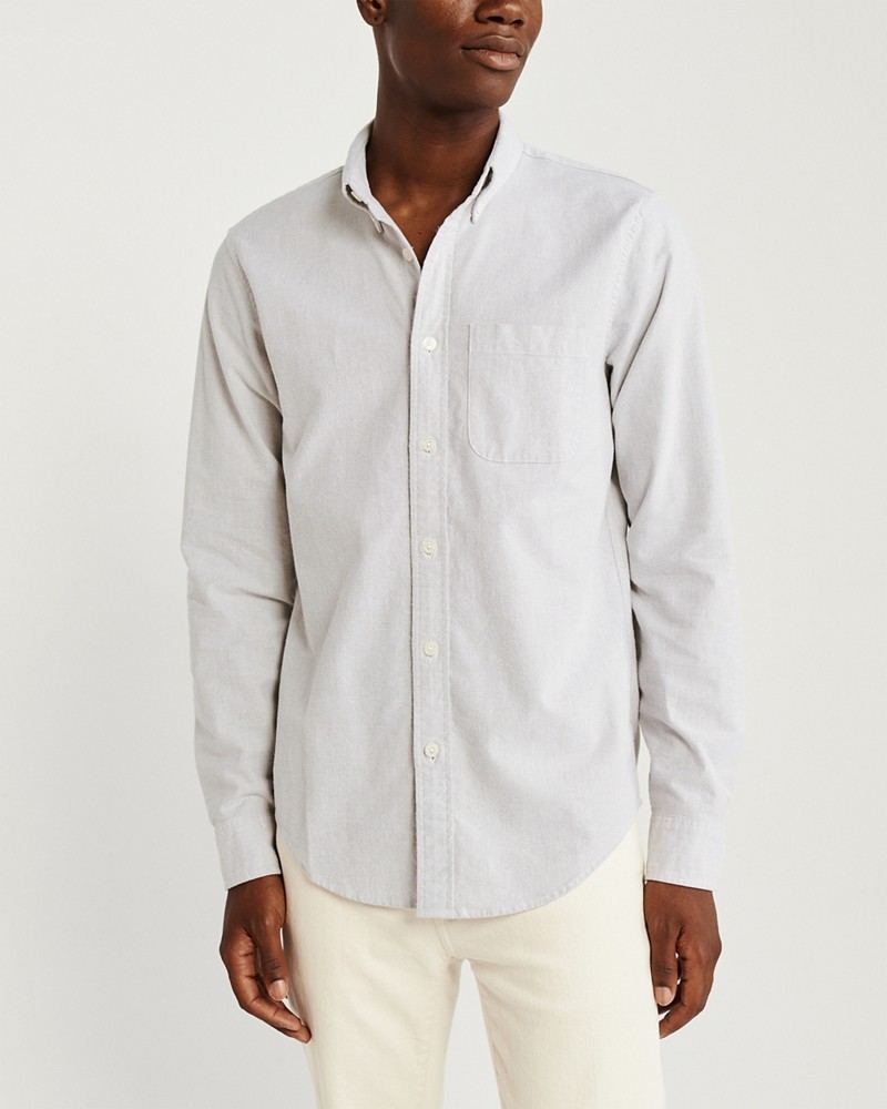 Áo sơ mi nam Abercrombie AF-US-SM119 Oxford Shirt Signature Fit