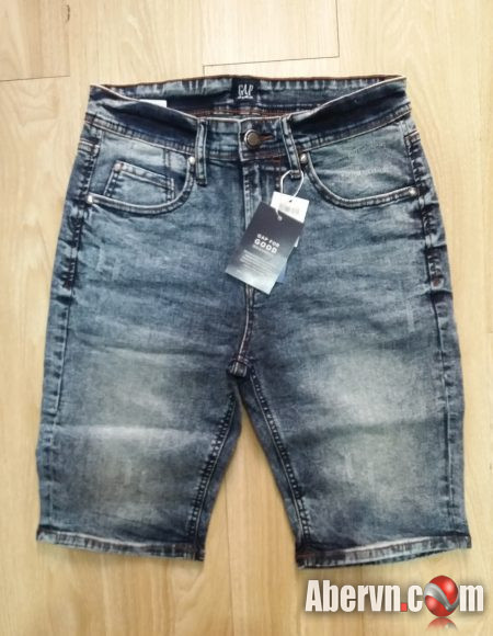 Hình Quần shorts jeans nam GAP-S02 Ripped acid washed