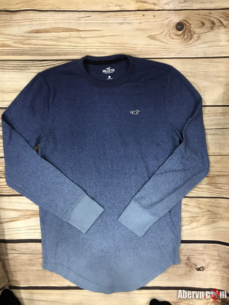 Hình Áo thun nam tay dài Hollister HCO-HL99 Ombre Waffle Curved Hem