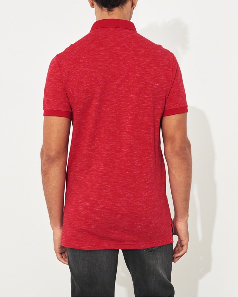 Hình Áo thun nam Hollister HCO-P199 Pique Icon Polo Heather Red