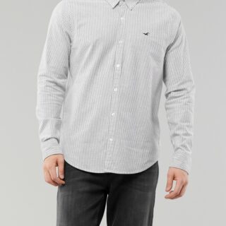 Hình Áo sơmi nam Hollister HCO-US-SM33 Stretch Oxford Slim Fit Shirt