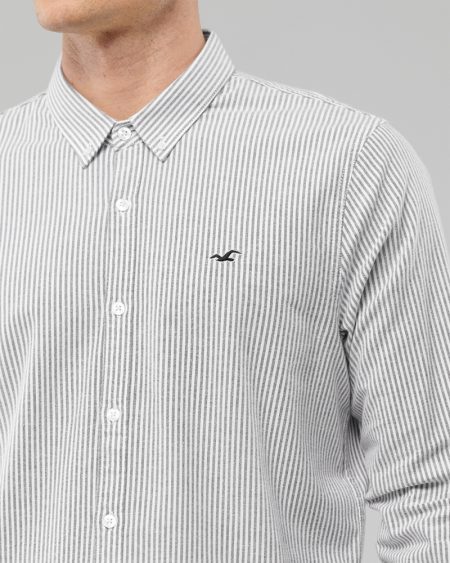 Hình Áo sơmi nam Hollister HCO-US-SM33 Stretch Oxford Slim Fit Shirt