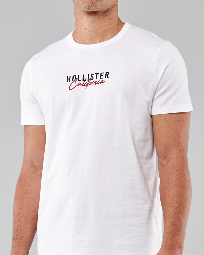 Hình Áo thun nam Hollister HCO-US-T27 Embroidered Logo Graphic Tee