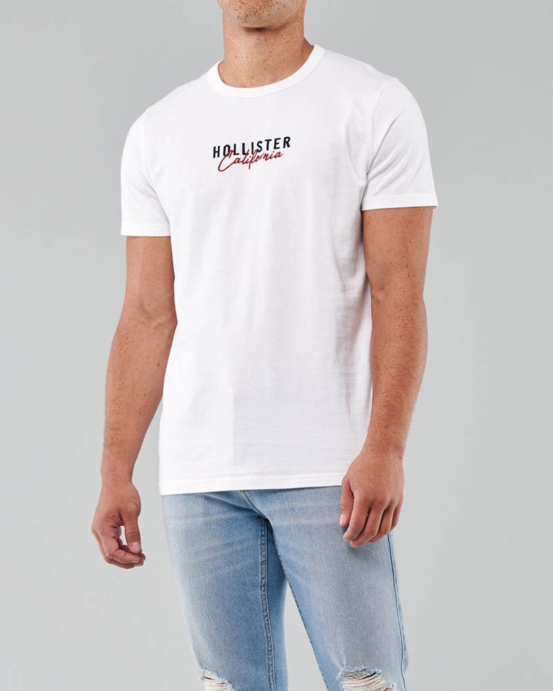 Hình Áo thun nam Hollister HCO-US-T27 Embroidered Logo Graphic Tee