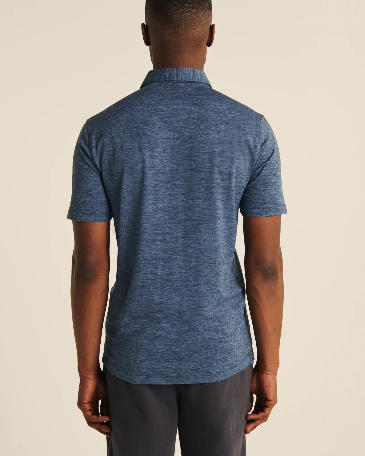 Hình Áo thun polo Abercrombie AF-P131 Air Knit Polo heather Blue