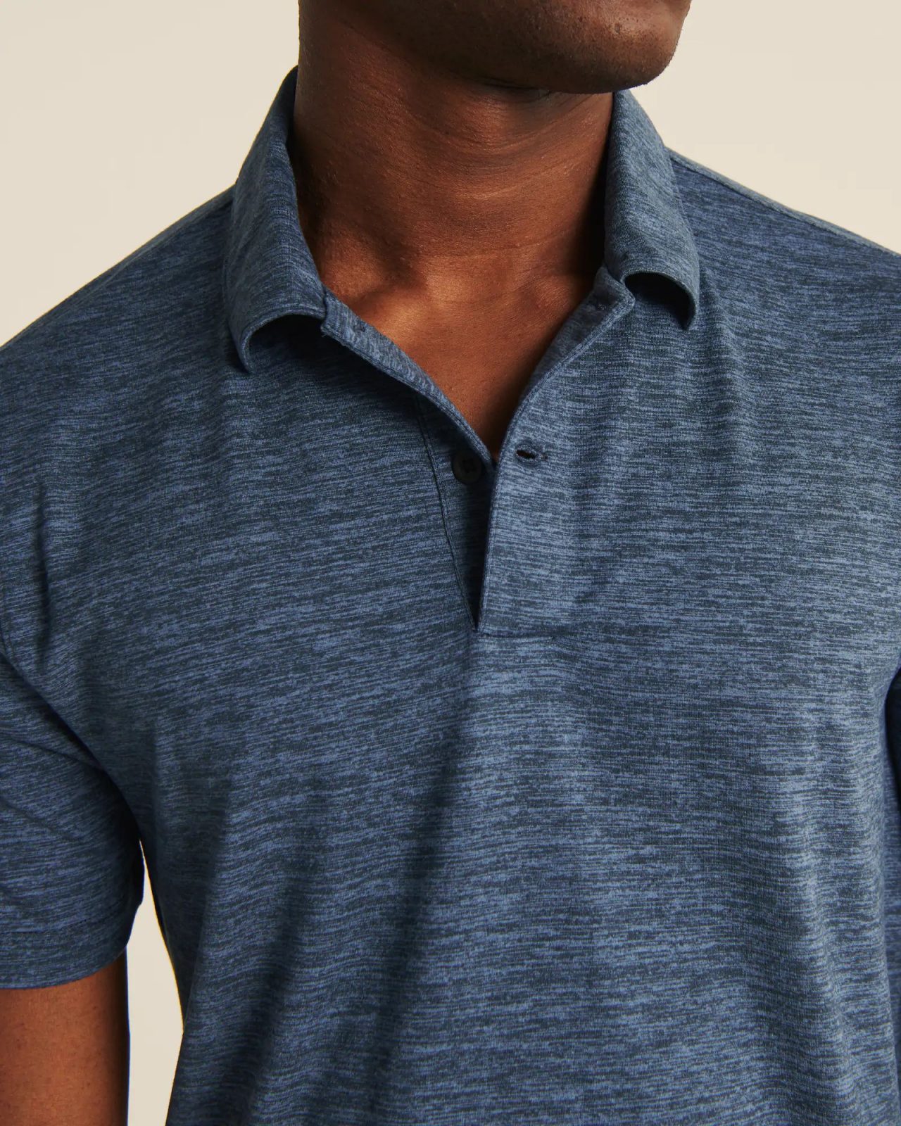 Hình Áo thun polo Abercrombie AF-P131 Air Knit Polo heather Blue