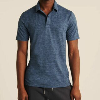 Hình Áo thun polo Abercrombie AF-P131 Air Knit Polo heather Blue