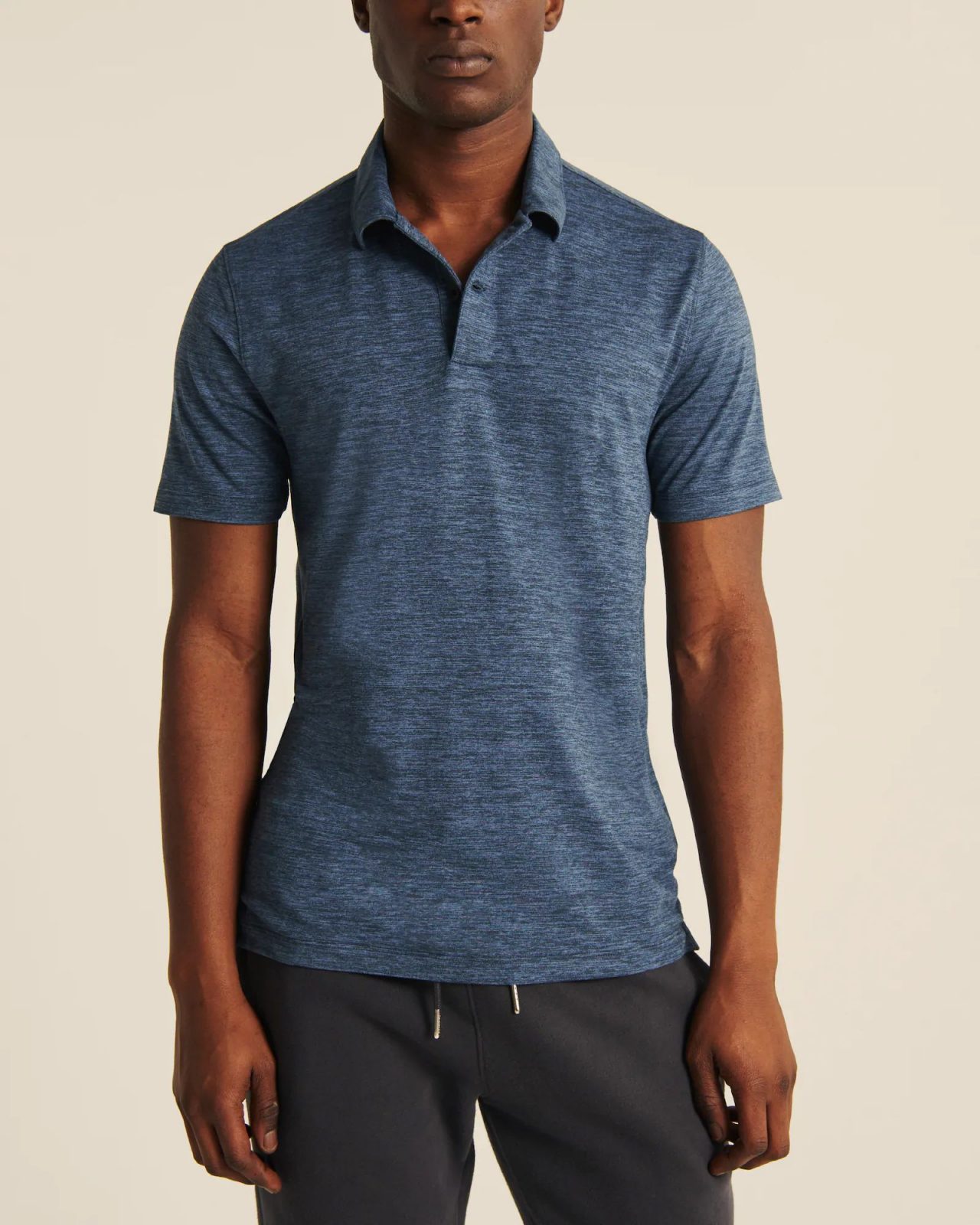 Hình Áo thun polo Abercrombie AF-P131 Air Knit Polo heather Blue