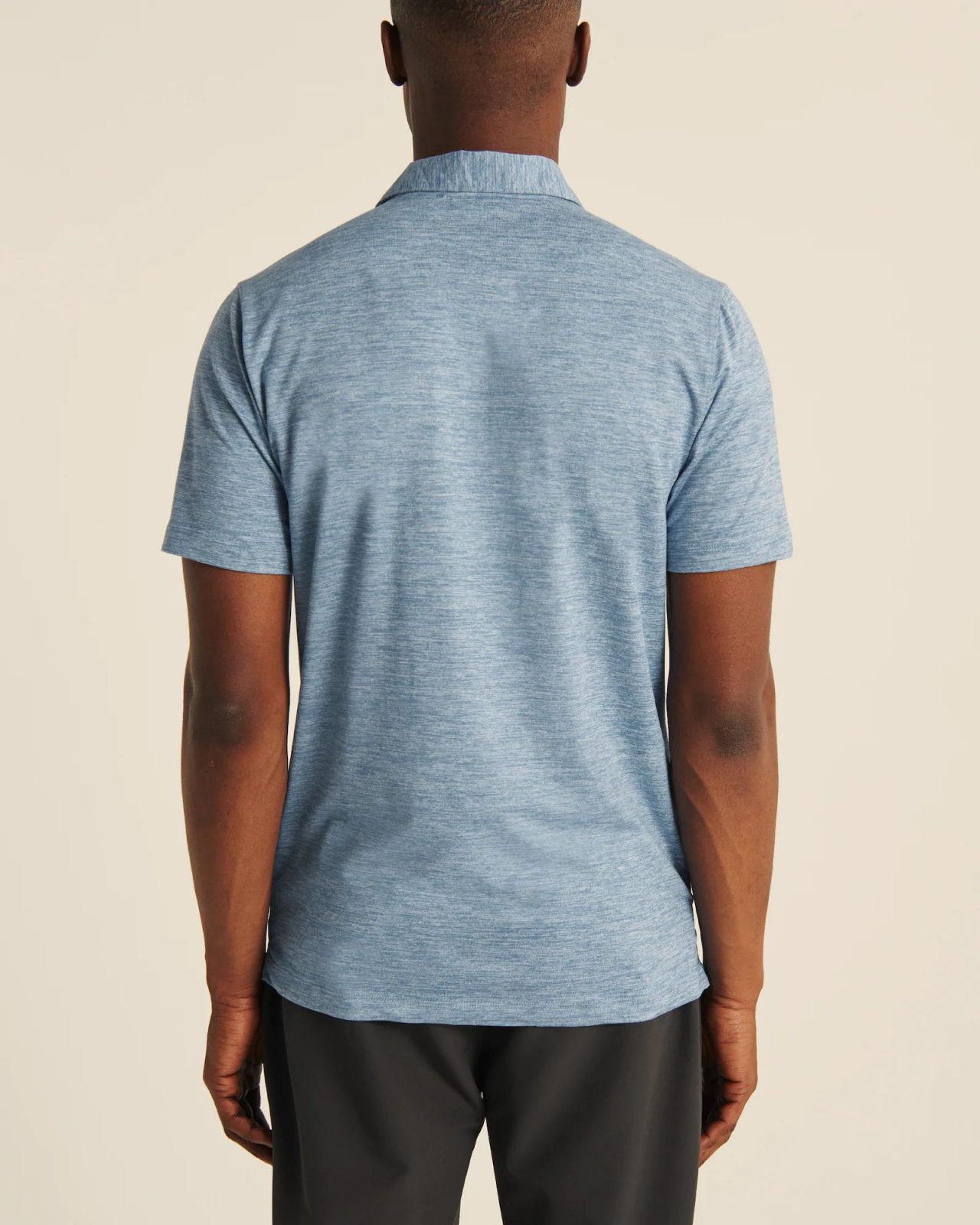 Hình Áo thun polo Abercrombie AF-P132 Air Knit Polo heather light blue