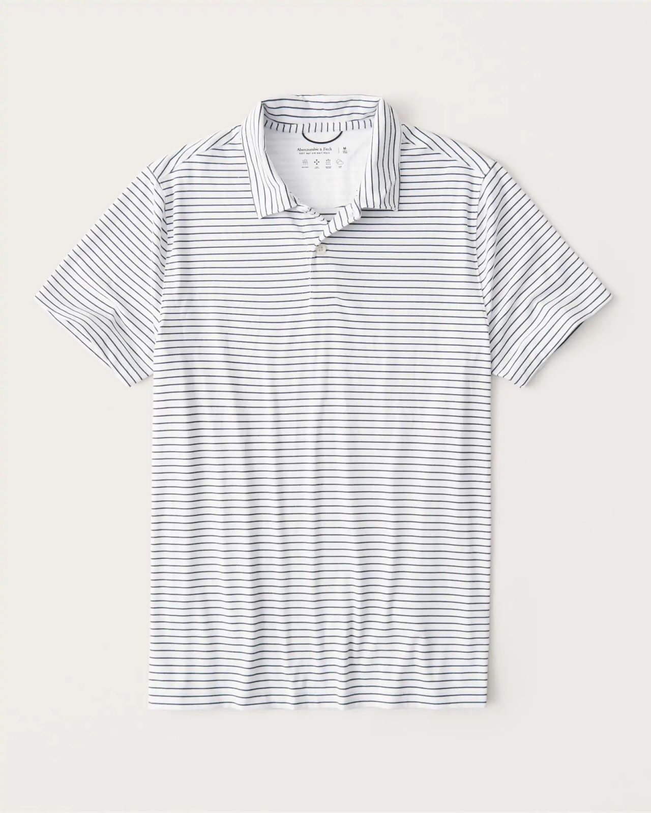 Hình Áo thun polo Abercrombie AF-P134 Air Knit Polo navy blue stripe