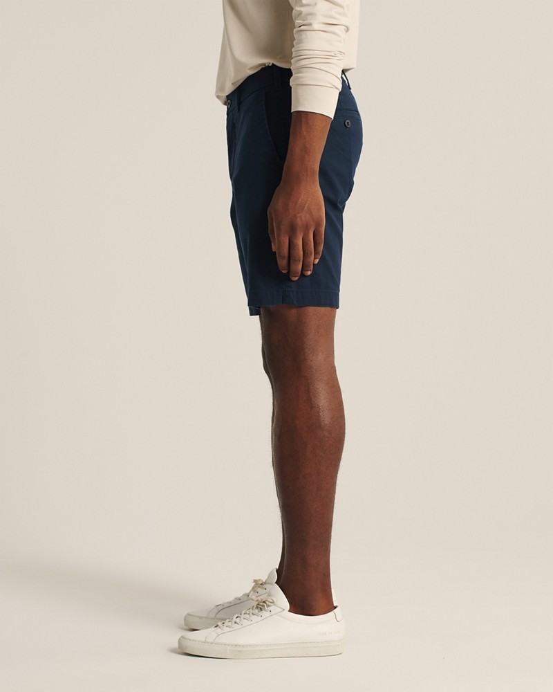 Hình Quần shorts Abercrombie AF-US-S08 Stretch Chino Shorts Navy