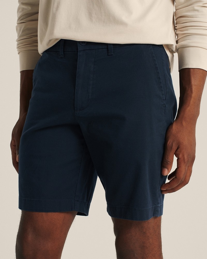 Hình Quần shorts Abercrombie AF-US-S08 Stretch Chino Shorts Navy