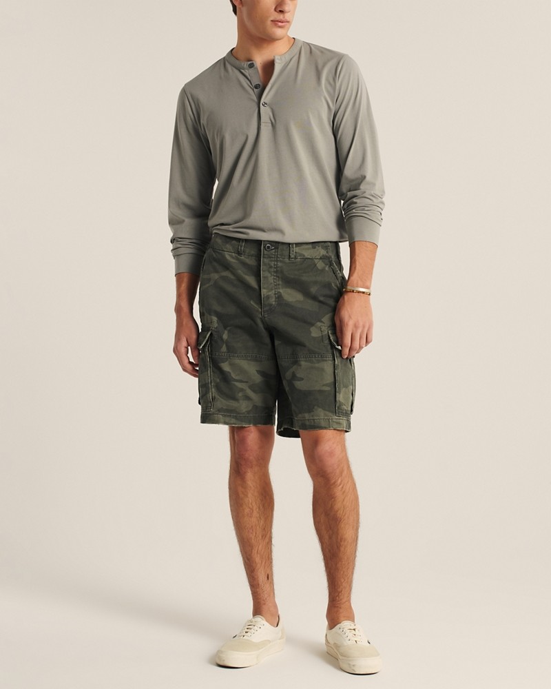 Hình Quần shorts túi hộp Abercrombie AF-US-S09 Cargo Shorts Camo
