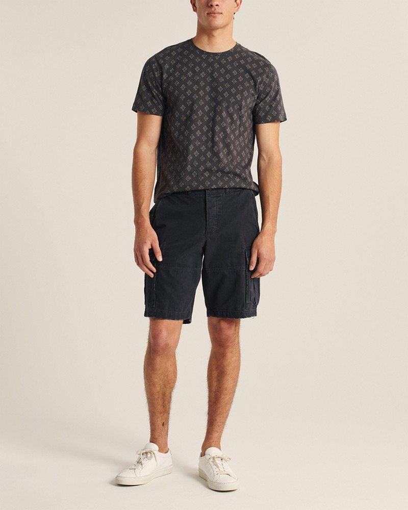 Hình Quần shorts túi hộp Abercrombie AF-US-S11 Cargo Shorts Black