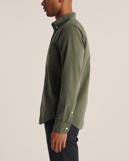 Hình Áo sơ mi nam Abercrombie AF-US-SM120 Oxford Button-Up Shirt