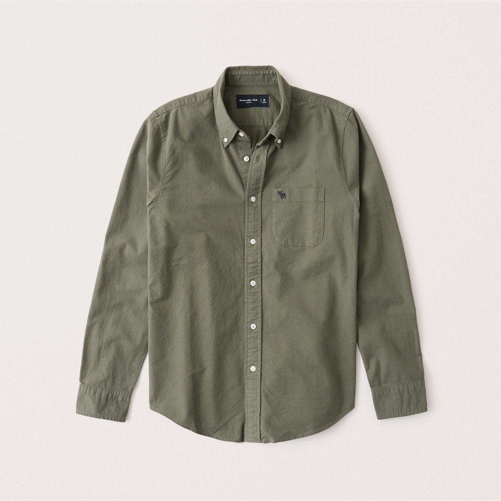 Hình Áo sơ mi nam Abercrombie AF-US-SM120 Oxford Button-Up Shirt