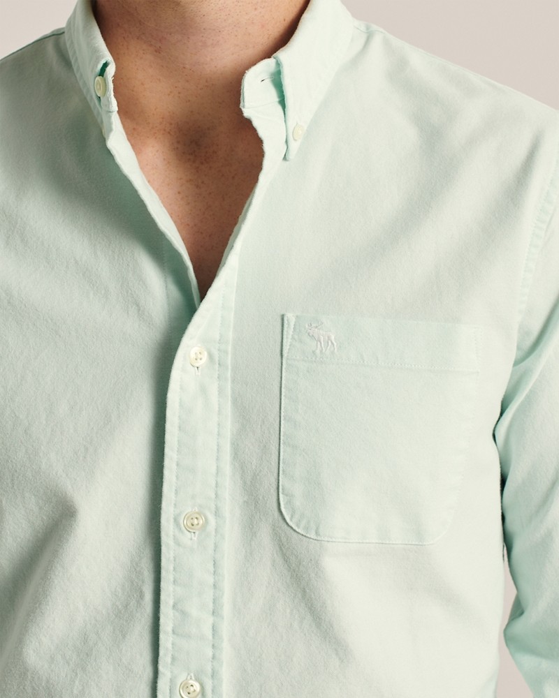 Hình Áo sơ mi nam Abercrombie AF-US-SM122 Oxford Button-Up Shirt