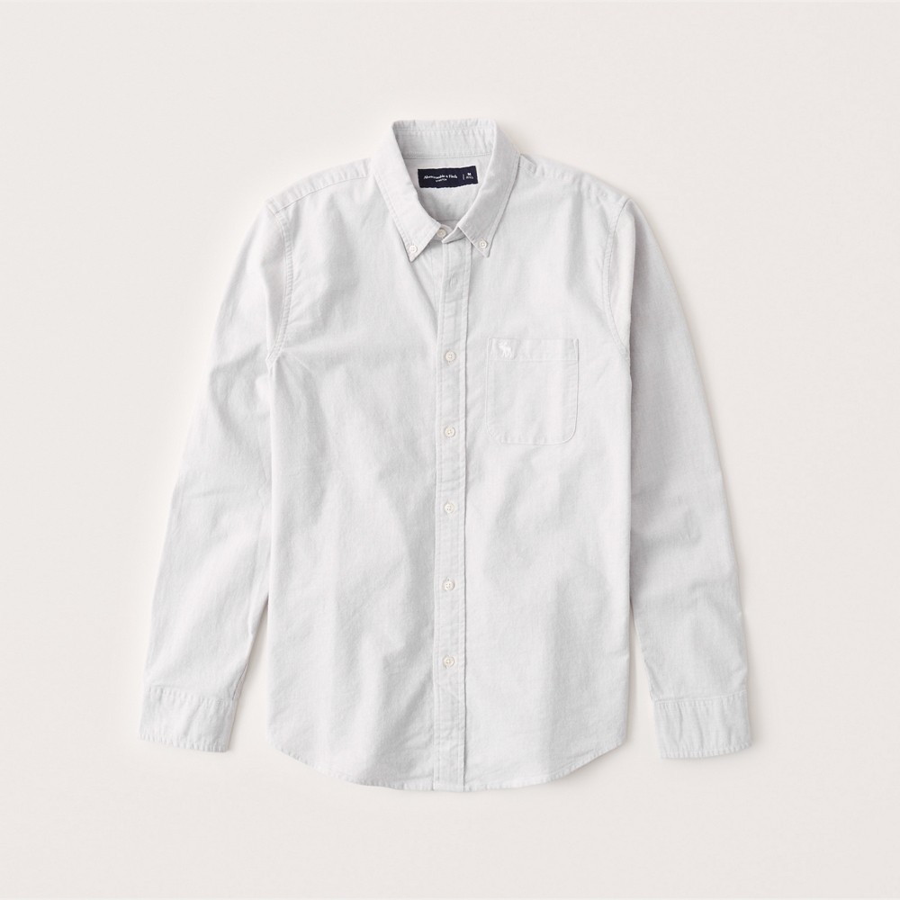 Hình Áo sơ mi nam Abercrombie AF-US-SM123 Oxford Button-Up Shirt