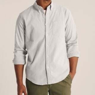 Hình Áo sơ mi nam Abercrombie AF-US-SM123 Oxford Button-Up Shirt