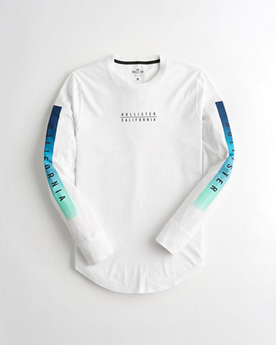 Hình Áo thun nam tay dài Hollister HCO-HL103 Print Logo Graphic Tee