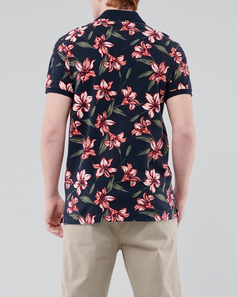 Hình Áo thun nam Hollister HCO-P249 Stretch Floral Polo