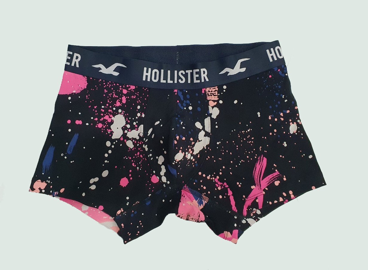 Hình Quần lót nam Hollister HCO-UD27 Classic Trunk Black Painter Pattern
