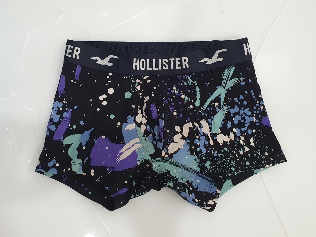 Hình Quần lót nam Hollister HCO-UD28 Classic Trunk Black Painter Pattern