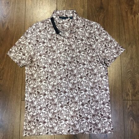 Hình Áo thun nam polo Pima Cotton PE-P07 Floral Pattern Polo