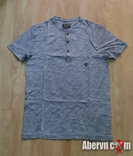 Hình Áo thun nam Abercrombie & Fitch cổ trụ AF-H05 Short-Sleeve Henley