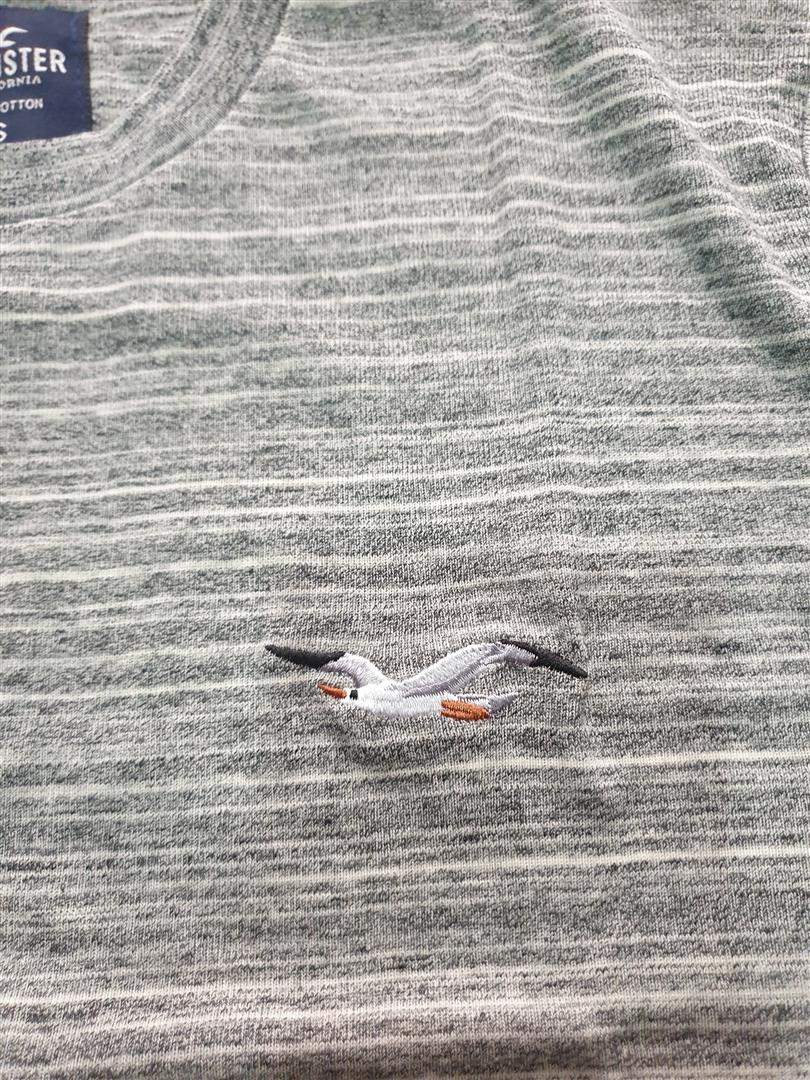 Hình Áo thun nam Hollister HCO-T177 Icon Color Crewneck T-Shirt Heather Grey