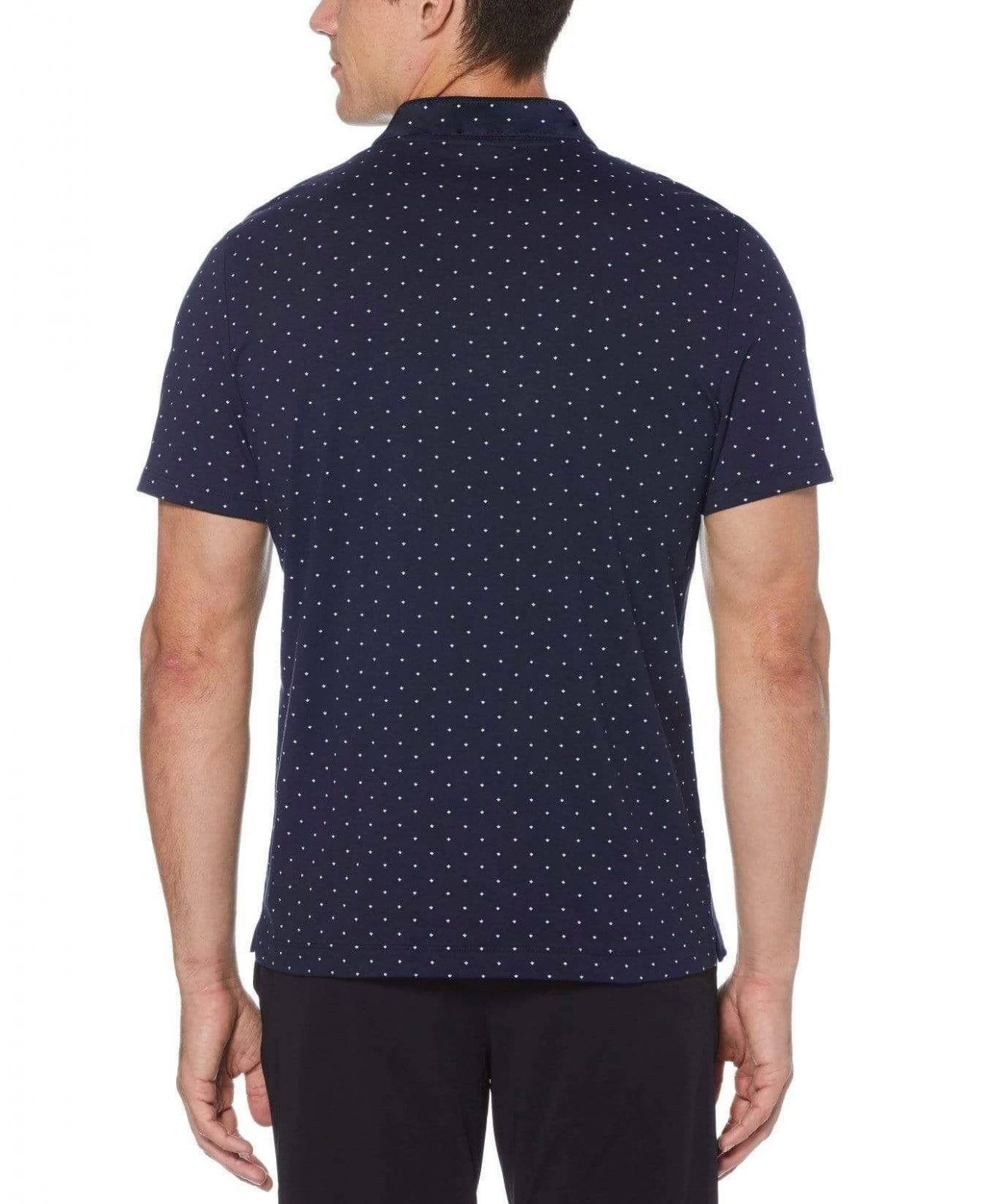 Hình Áo thun nam polo Pima Cotton PE-P12 Micro Print Polo Navy