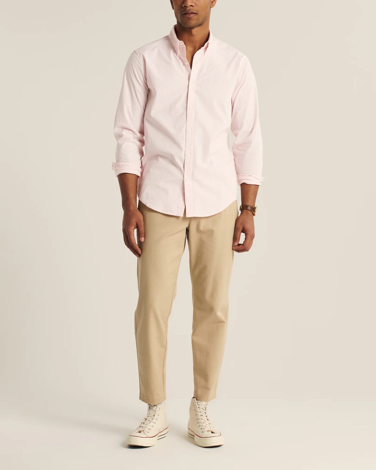 Áo sơ mi nam Abercrombie AF-US-SM125 Super slim Poplin Button-Up Shirt - Ảnh 6