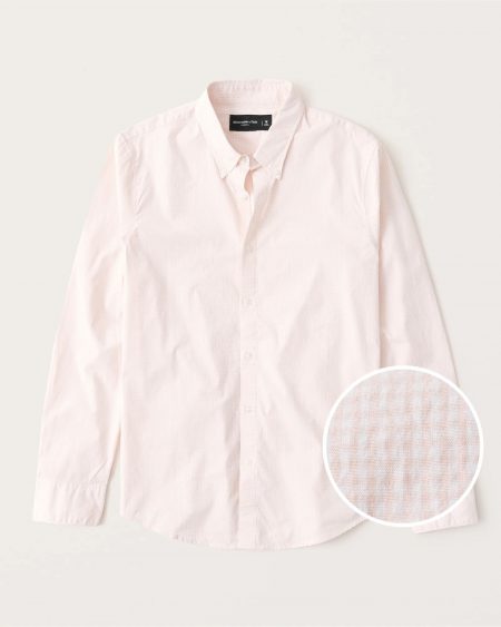 Áo sơ mi nam Abercrombie AF-US-SM125 Super slim Poplin Button-Up Shirt