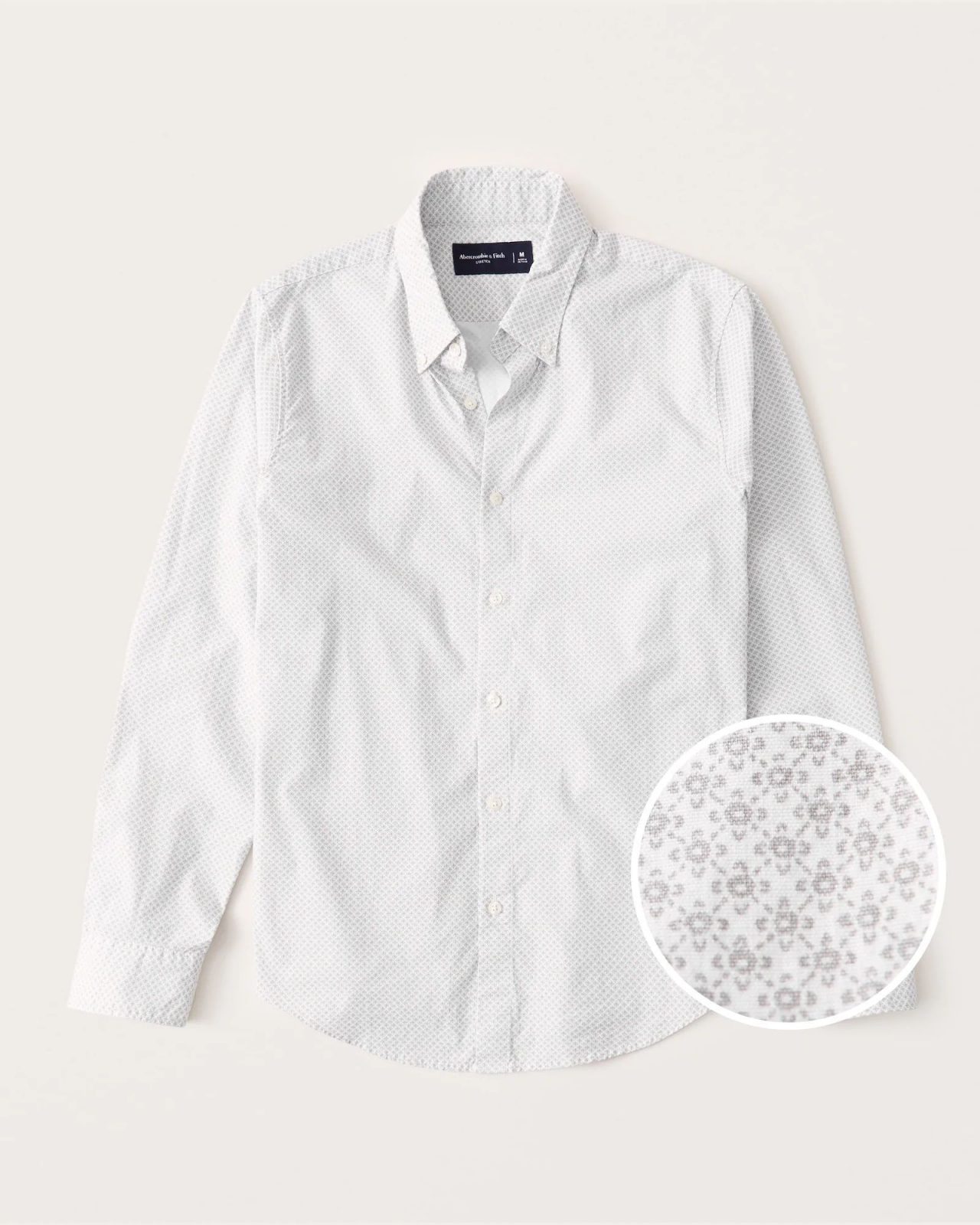 Áo sơ mi nam Abercrombie AF-US-SM128 Super Slim Poplin Button-Up Shirt