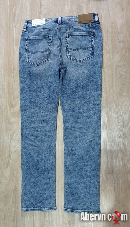 Quần jeans nam American Eagle AE-J02 Acid light Washed Slim Fit denim - Ảnh 4