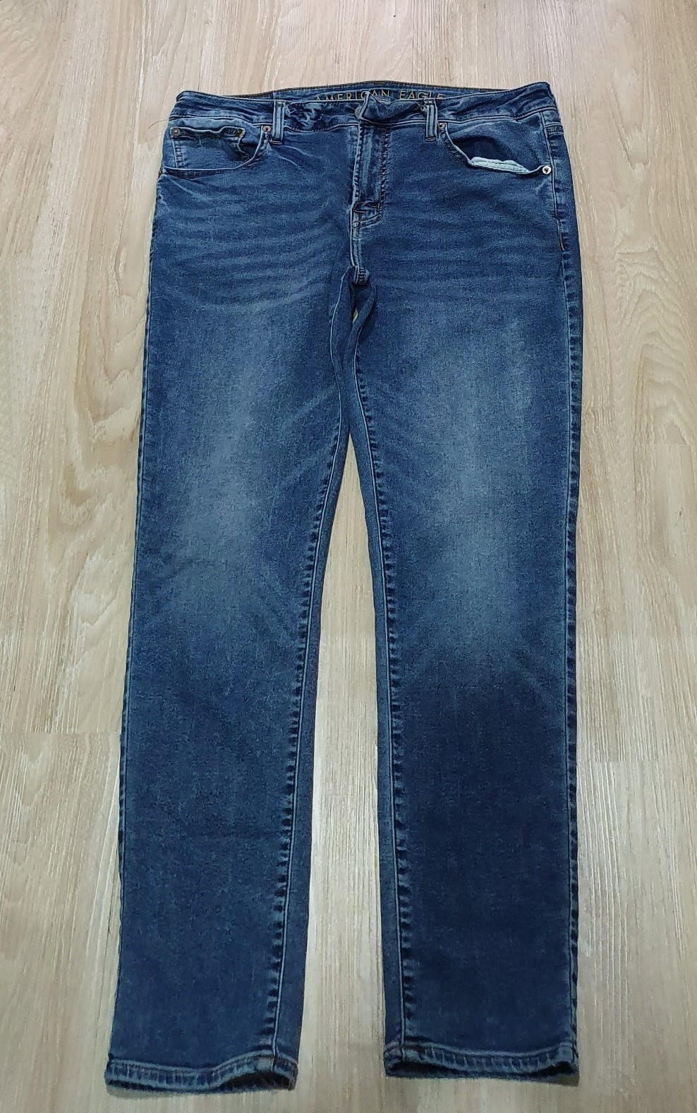 Quần jeans nam American Eagle AE-J03 medium wash skinny fit denim - Ảnh 5