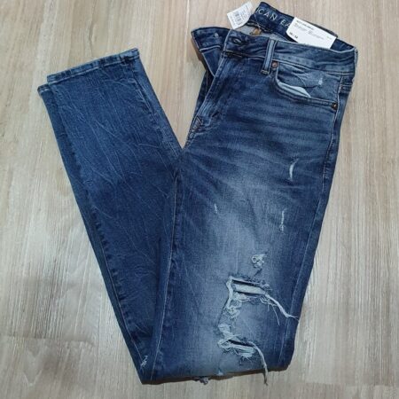 Quần jeans nam American Eagle AE-J04 ripped medium wash slim fit denim