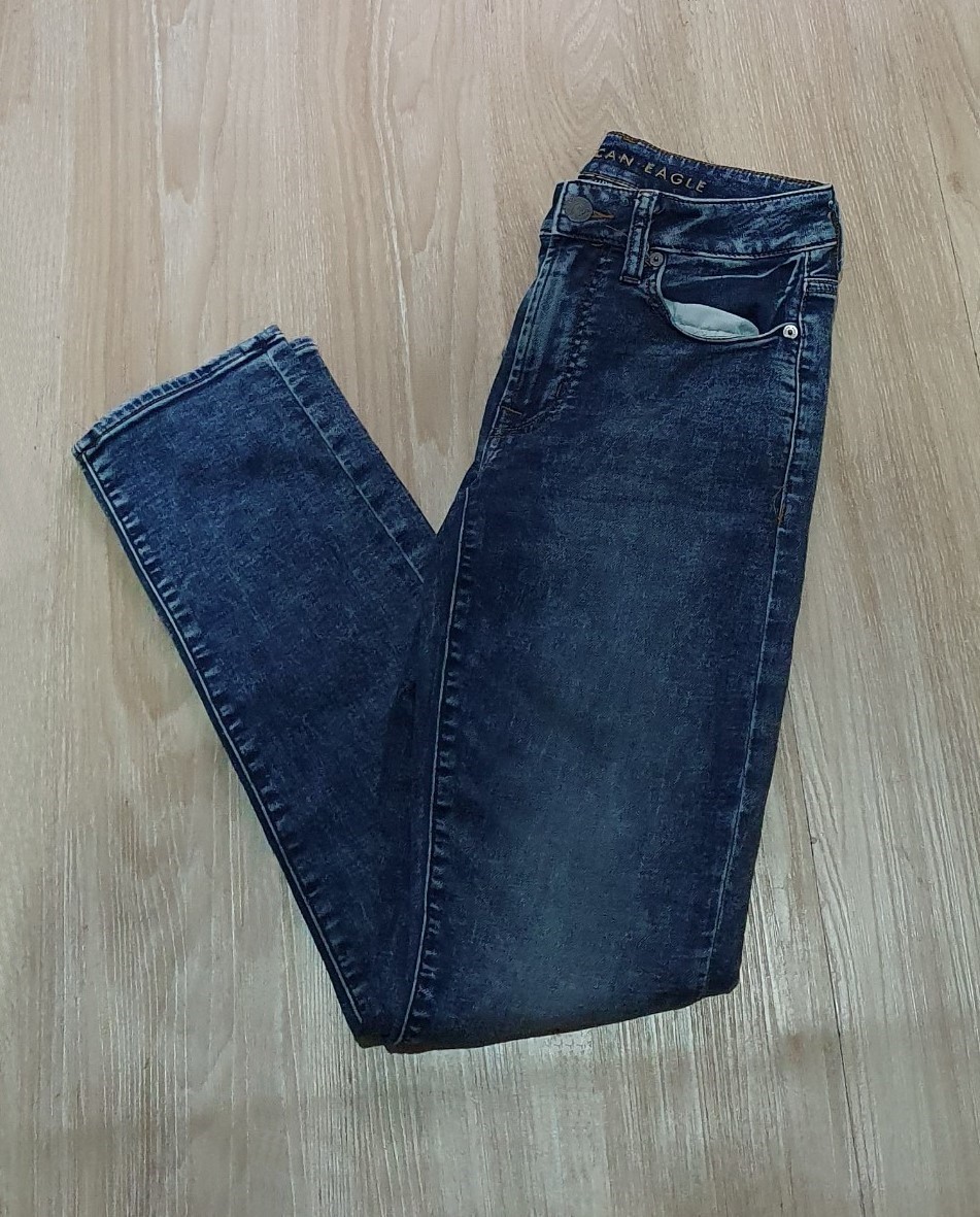 Quần jeans nam American Eagle AE-J06 medium wash slim fit denim
