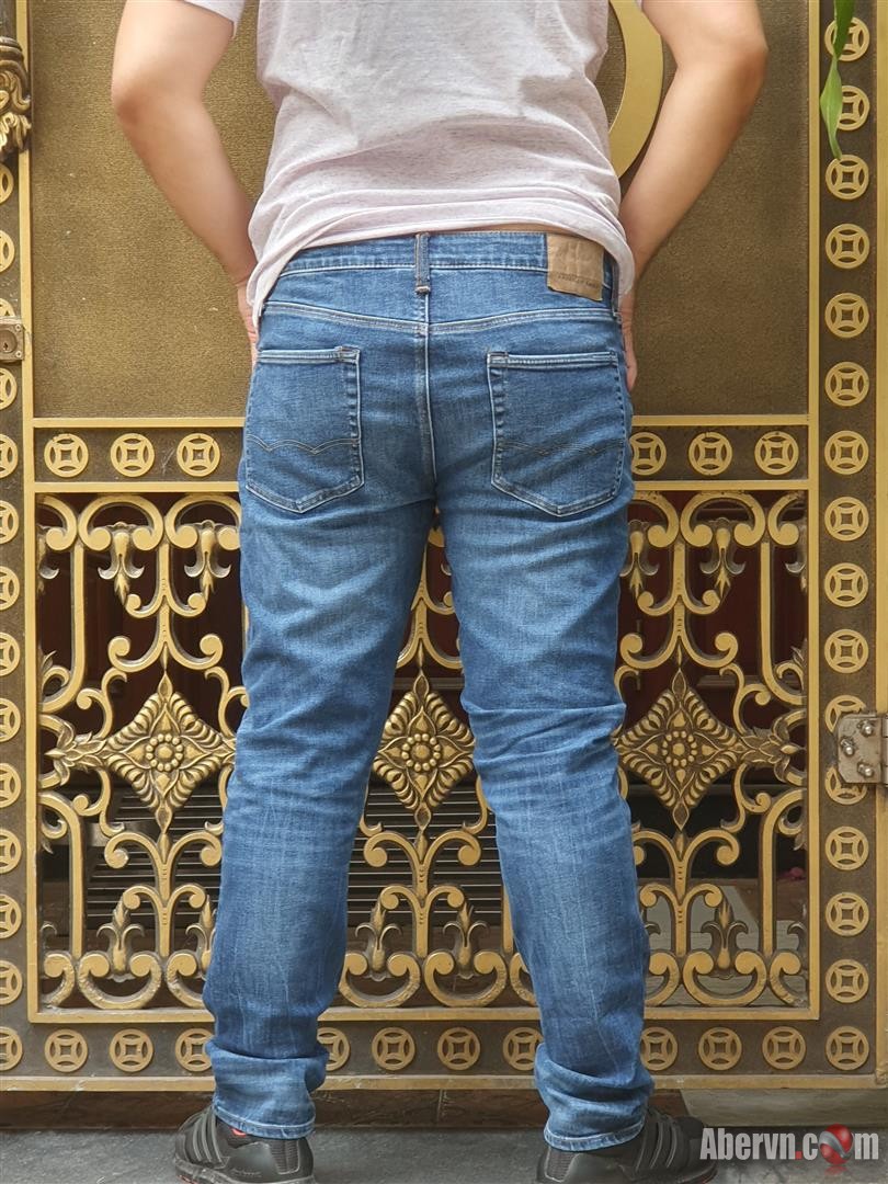 Quần jeans nam American Eagle AE-J07 light wash slim fit denim - Ảnh 2