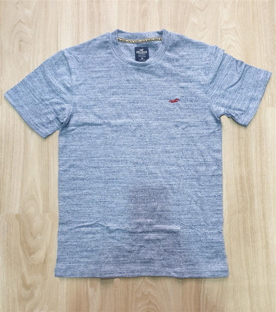 Áo thun nam Hollister HCO-T179 Icon Crewneck T-Shirt xanh xám